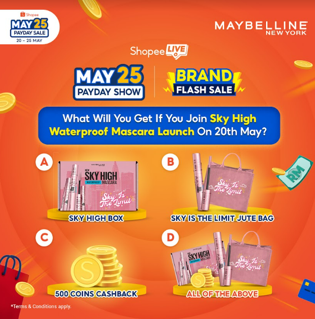 Shopee Malaysia on X: Get Maybelline's newly-launched Sky High