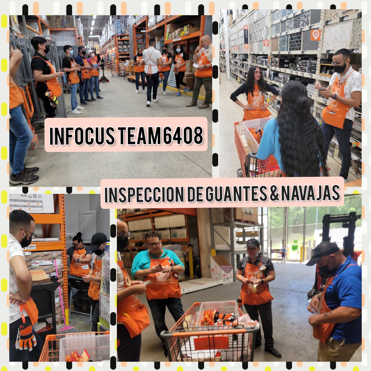 InFocusTeam6408's tweet photo. Time⏰️ for an safety👷‍♂️👷‍♀️ inspection. Our associates need to work with the correct tools🧤 and gear  🦺. Thank you team 6408

Safety knife ✅️
Safety gloves✅️
#Yammer #Infocusteam6408 #safetyfirst

@rodriguez_oyola @noel_reyes00 @7875_ileana @silvajavierg 
@AlexSostre3 https://t.co/CFF8CKHbap