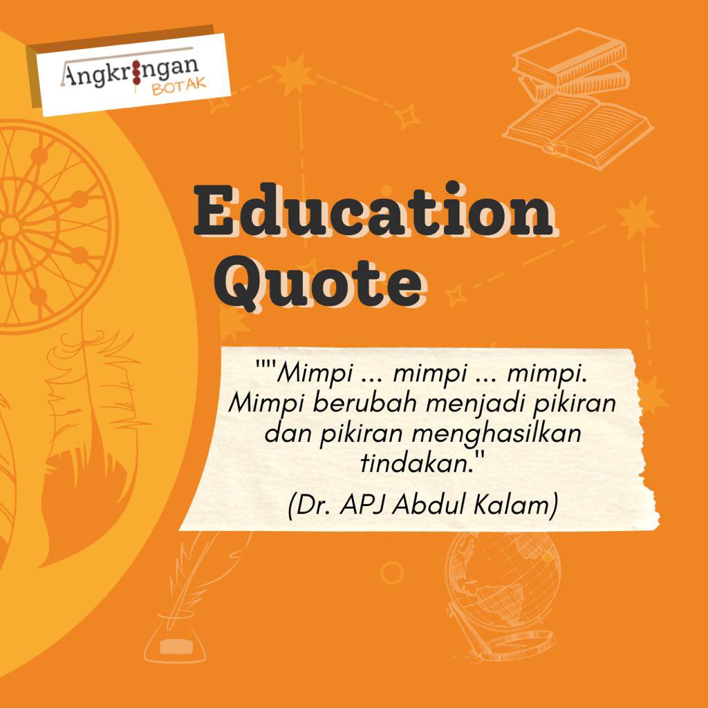 angkringanbotak's tweet photo. Halo brodi, minca punya quotes untuk membangun diri kita nih, jangan lupa bermimpi. #mimpi #haripendidikan #quotekeren https://t.co/qiKcvDRgw9