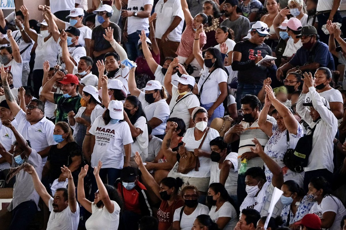 Hoy volvió a quedar claro, el corazón de #Cancún esta con #Morena y con la #CuartaTransformación. El pueblo ya decidió y este 5 de junio, ¡arrasaremos en la urnas!

#MaraGobernadora
#DefendamosLaEsperanza
#QueSigaLaEsperanza
#TransformaciónYEsperanza
#6de6paraMorena