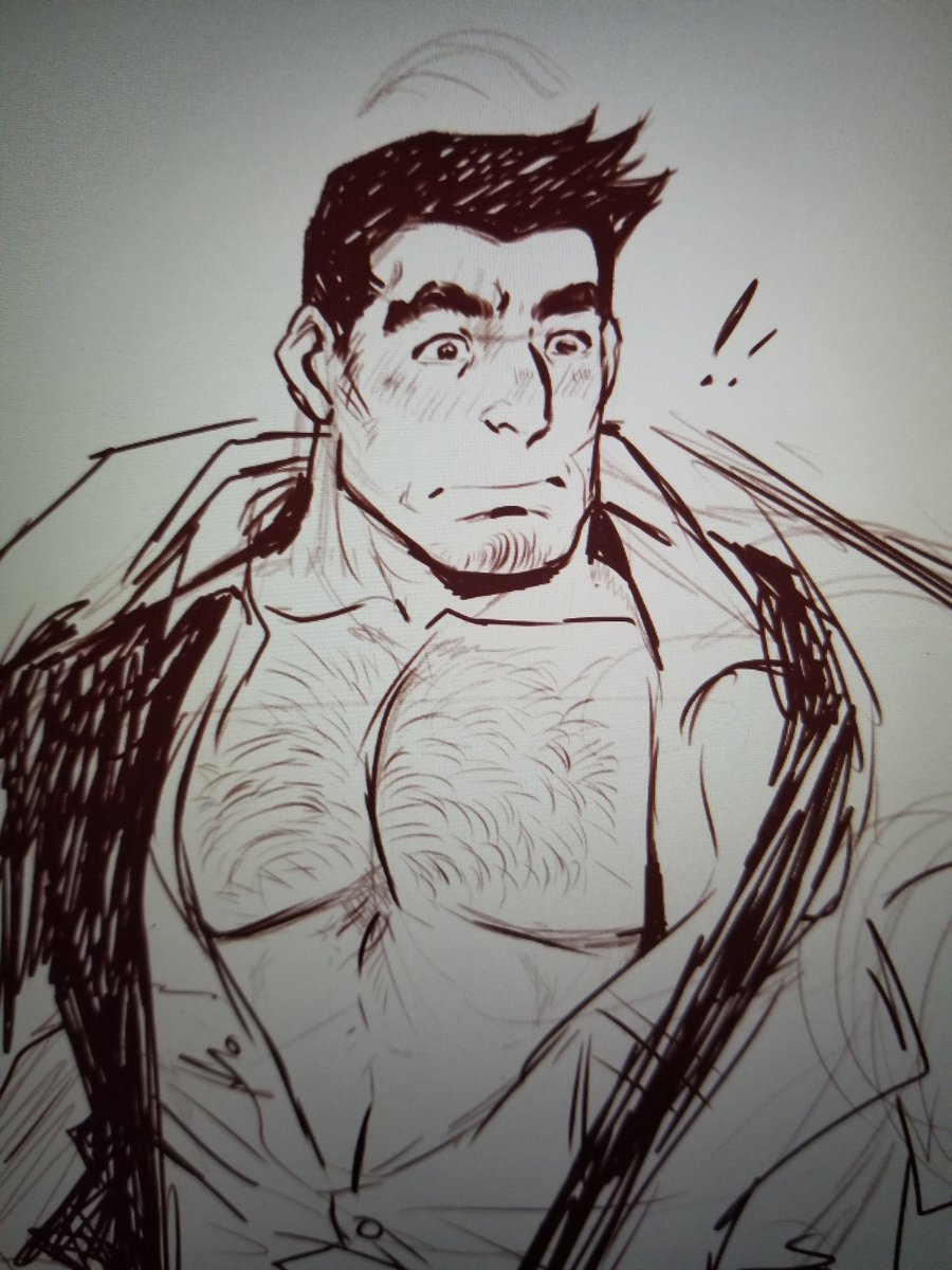 I don't know what I'm doing anymore <3 #gumshoe #AceAttorney #sketch