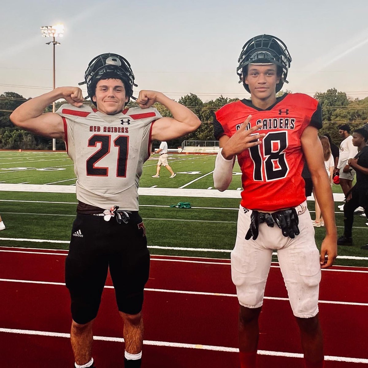 SterlinBurleson's tweet photo. We some dawgs fr🔥‼️ y’all watch out for me and my brothers next season❗️Very proud of everyone at the spring game Tonight.🏈@TylerLegacyFB @micahgoing @Javonc5 https://t.co/8OwDi6R3wP