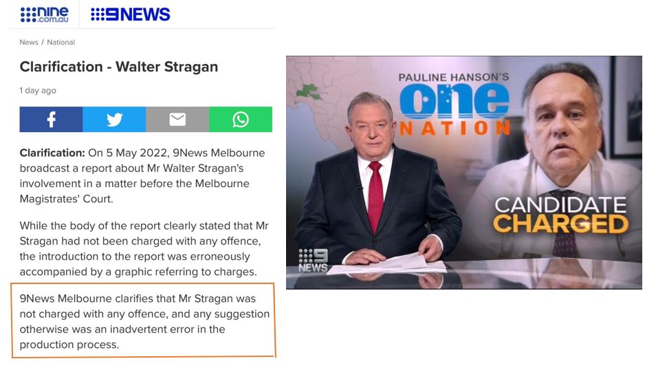 WalterStragan's tweet image. Recently @Channel9 aired misleading info about me, as if I've been charged. @9NewsMelb took info from  @theheraldsun &amp;amp; without checking its accuracy, aired it to the public. They also failed to explore the other side of the same story, appallingly reporting biased &amp;amp; #fake news.
