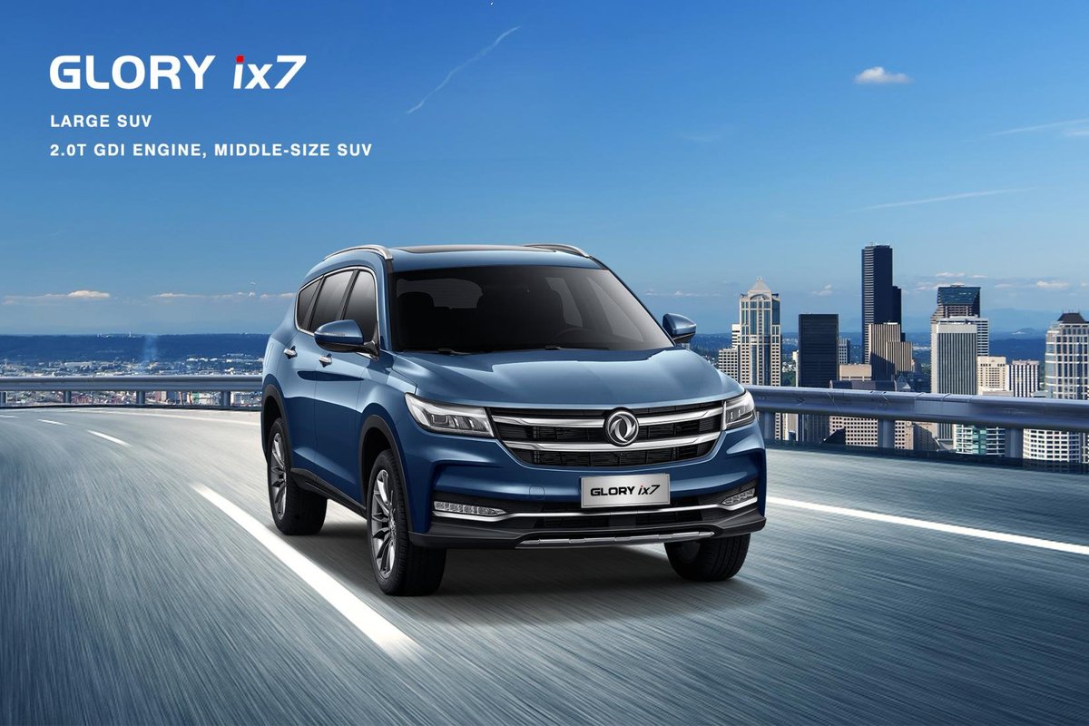 SokonGroup's tweet photo. The fun starts where the city ends. GLORY ix7 takes you to experience the endless driving fun.
Further info: https://t.co/flLiJpXkOn
#DFSK #Gloryix5 #Gloryix7 #SUV #Sokon #Fengon #Glory #Vehicle https://t.co/chM3CqLQjB