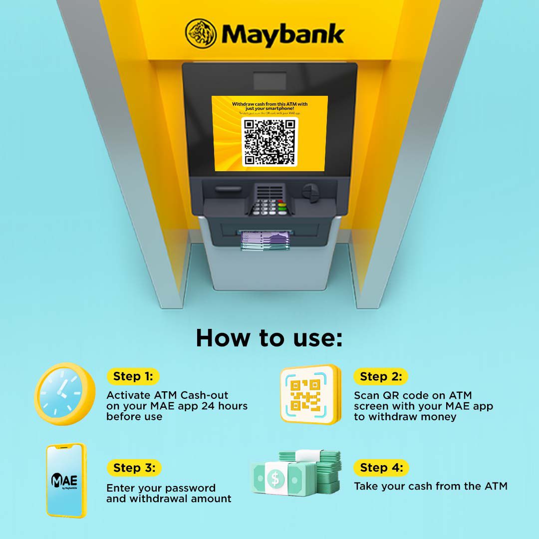 ImanAbdulRahim's tweet photo. Nak try contactless withdrawal Maybank ni. Jap cemane nak scan QR code dekat ATM screen ni, tak keluar keluar. Ke tak semua ATM ada lagi? @MyMaybank https://t.co/kntg3Jj9sM