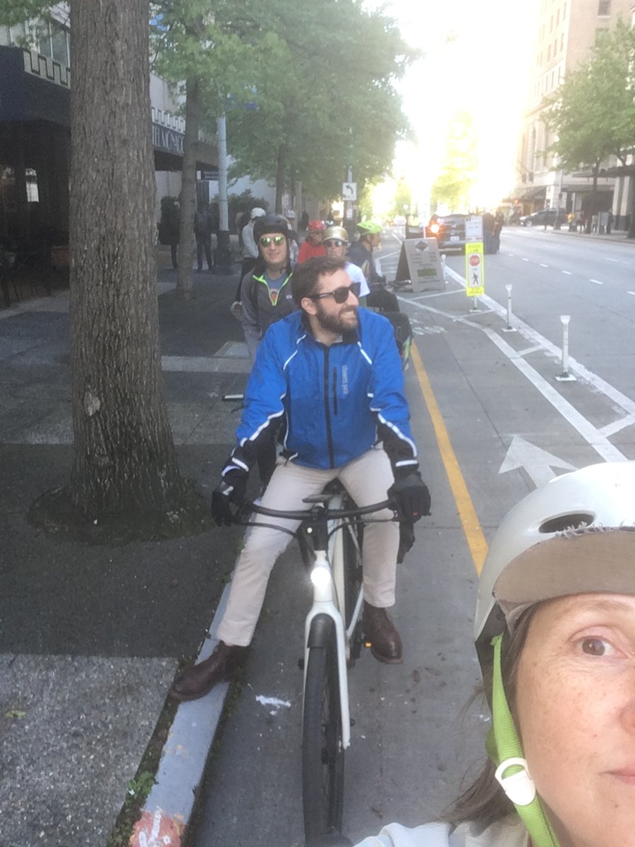 This afternoon's Biketrain en route from Westlake Park to Lake Washington