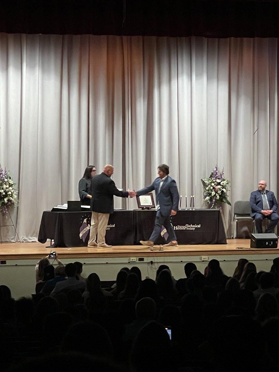 SSBindemann's tweet photo. Celebrating the accomplishments of our newest National Technical Honor Society inductees! Enjoyed a return to an in person ceremony. Congrats!!! https://t.co/T0pdkIXIBl