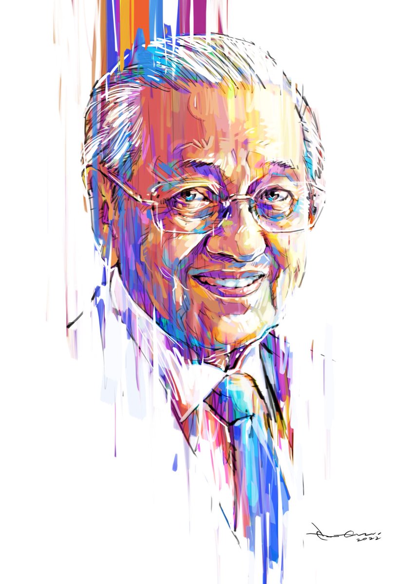 Drew this piece to commemorate this day 180522
@RoachPunks , <a href="/BadApeNFT/">BADAPE NFT Official</a> and <a href="/pentas_io/">Pentas | NFT Marketplace</a> seeked audience with the Father of Modern Malaysia and 2 time Prime Minister of Malaysia, Tun Dr. Mahathir Mohamad. 

In editions now, 20ed. , 0.02bnb
app.pentas.io/user/edoartgal…