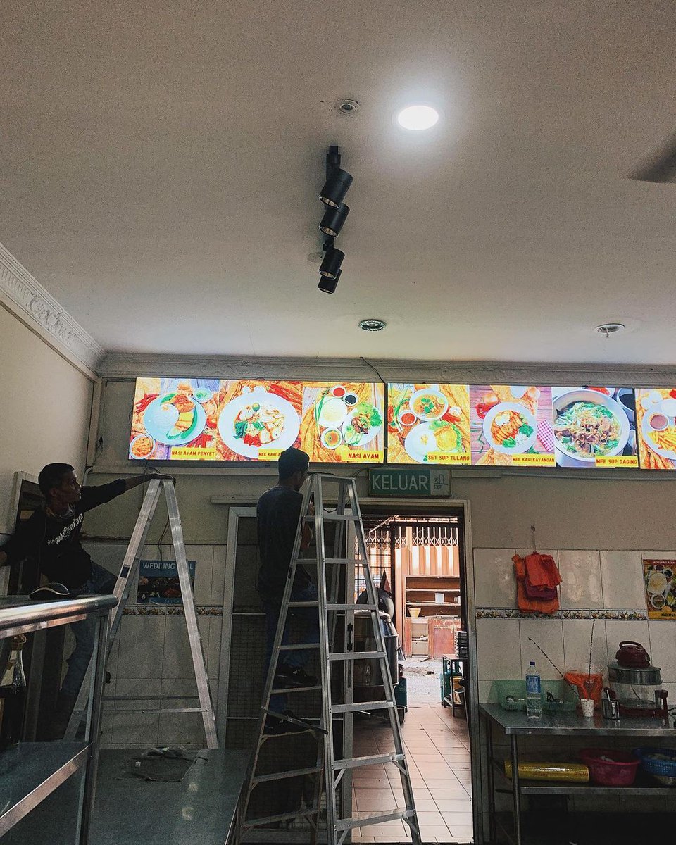 signboardmalaya's tweet image. Alhamdulillah, another job done ✅ For local restaurant 🤩Look for result at then end of it! Lebih TERANG &amp;amp; MENARIK!

Segala pertanyaan atau untuk tempahan
📲 wa.me/60167215188 ( Wasap )
📲 wa.me/60102617206 ( Call )

#signboard #signboardmalaya #signboarddesign