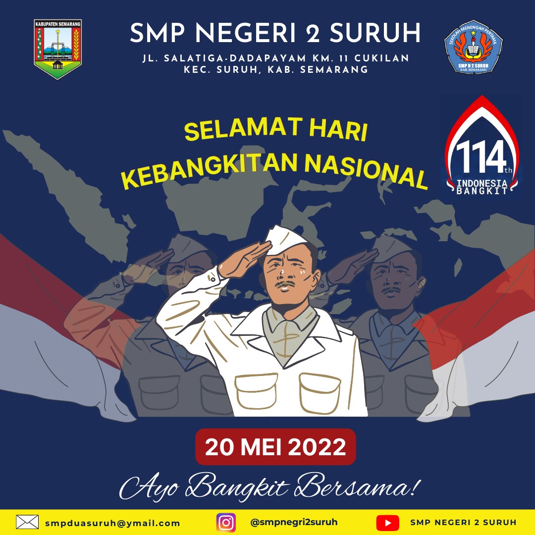 GridasOfficial's tweet photo. Selamat Hari Kebangkitan Nasional
#Gridash #SMPN2Suruh #KabupatenSemarang #Harkitnas2022 #HariKebangkitanNasional https://t.co/efkfyVfGEy