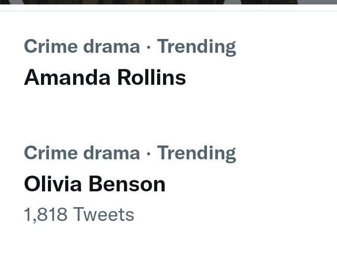 Edina87's tweet photo. Look who is trending 😀
#SVU #SVU23 #AFinalCallAtForlinisBar #SVU23SeasonFinale https://t.co/mdXrsvqx6z