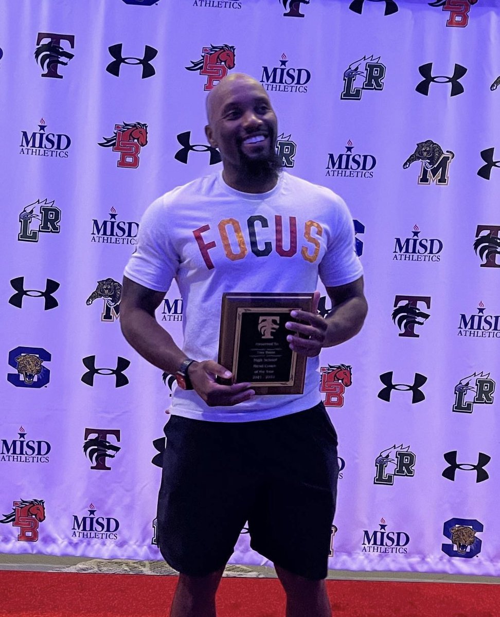 Congrats to Coach Bates for being named Head Coach of the Year for Timberview!! There is no one more deserving and we are thankful for all that he does!!!