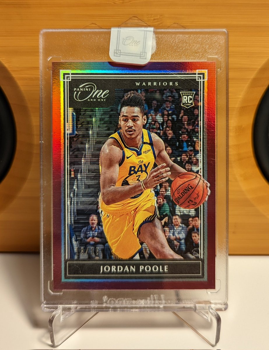 JoeyOcards's tweet photo. Jordan Poole 2019-20 Panini One And One Red #/15
#jordanpoole #jordanpoolecards #pooleparty #goldenstatewarriors #warriors #nba #panini #paninioneandone #rc #rookie https://t.co/uOetCl9J58