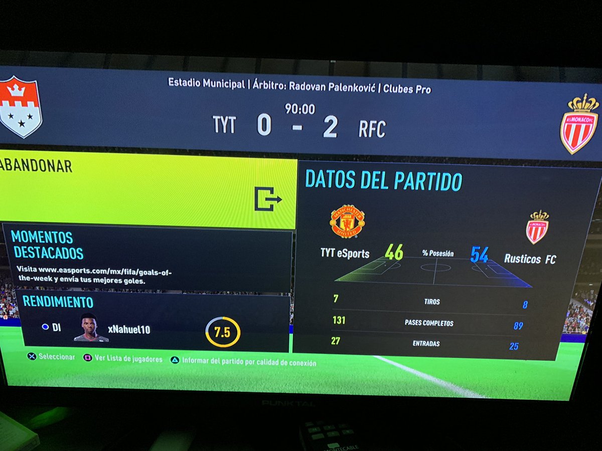 Con 8 jugadores pocoyo