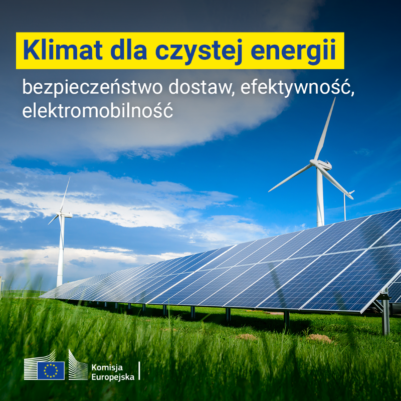 EUinPL's tweet photo. Klimat Dla Czystej Energii: bezpieczeństwo dostaw, efektywność, elektromobilność.

⬇️ Przeczytaj o unijnych inicjatywach w zakresie energii i klimatu⬇️
