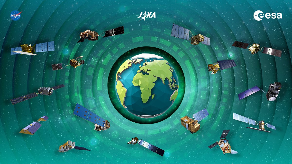 esa's tweet photo. International collaboration is central to the success of satellite #EarthObservation and data analysis. That's why @ESA_EO, @NASAEarth and @JAXA_en created a new storytelling dashboard. 
https://t.co/HRCFCO57BS

Check it out here 👉 https://t.co/txe4tU6sHZ https://t.co/SshXe1n2vf