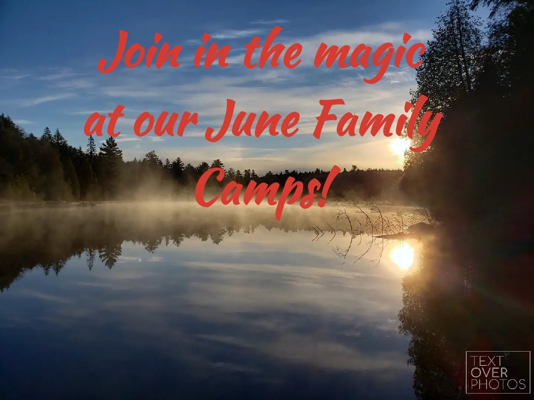 PattiThom's tweet photo. Visit https://t.co/mKs0Xwm4o7 and click on Family Retreats. Space available for an incredible June weekend in Algonquin! 
@AlgonquinPark @algonquinoutfit  @CampTanamakoon https://t.co/BprhbqH62m