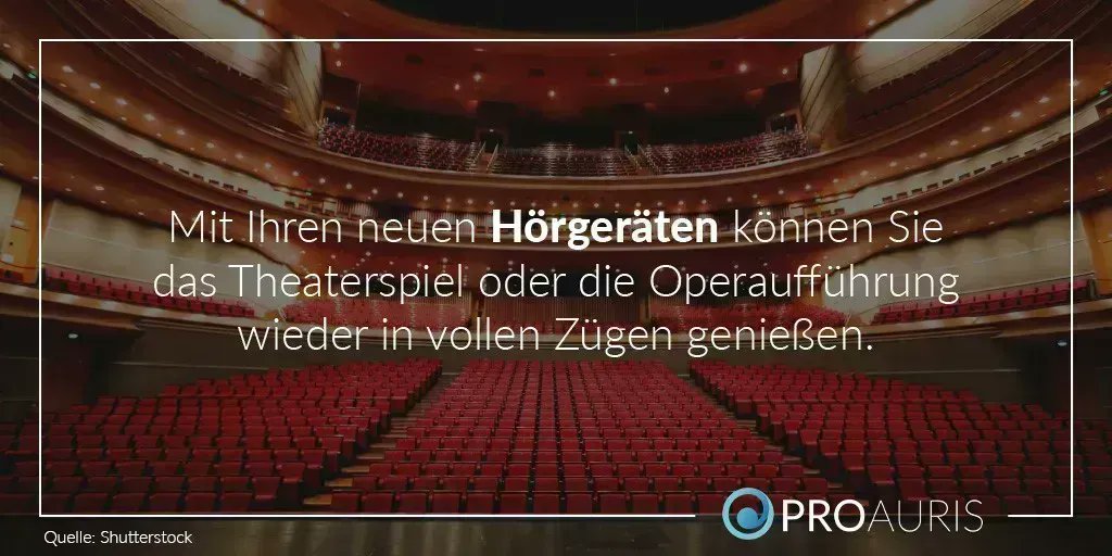 Mit neuen Hörgeräten haben Sie wieder die Möglichkeit, die Aufführungen im Theater oder in der Oper zu genießen.🦻

Lassen Sie sich von unseren Hörgeräte-Experten kostenlos beraten 👇
proauris.com/hoergeraete-te…
#oper #theater