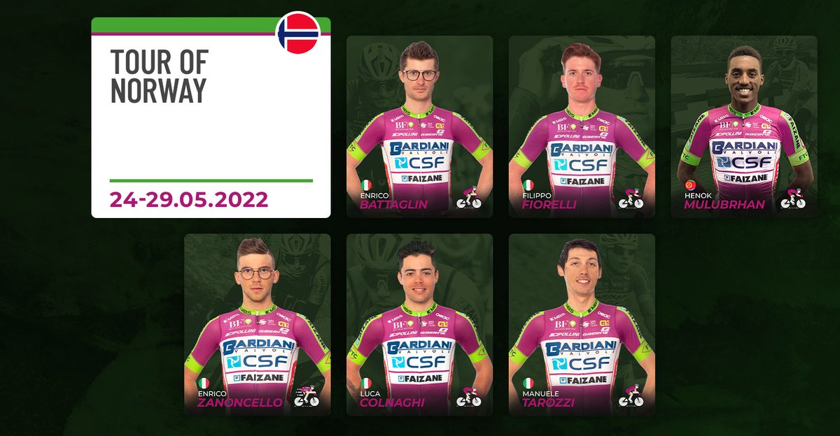 🚴‍♂️ 🇳🇴 Tour of Norway: la formazione ufficiale. 
6 atleti si preparano ad affrontare la prestigiosa competizione norvegese.  10 team World Tour al via, una sola squadra italiana: la Bardiani CSF Faizanè
📰 Scopri la formazione ufficiale: 👇🏻
bardianicsf.com/bardiani-csf-f…