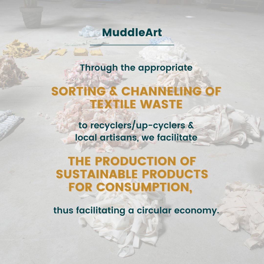 MuddleArt's tweet photo. Check out how MuddleArt is committed to contributing to the @GlobalGoalsUN! Our work in the #preconsumer textile waste management sector aligns with several goals, one of which is Goal 12 - Responsible Consumption and Production.
#SDGs #wastemanagement #textilewaste #Act4SDGs https://t.co/lJqTNTko0F