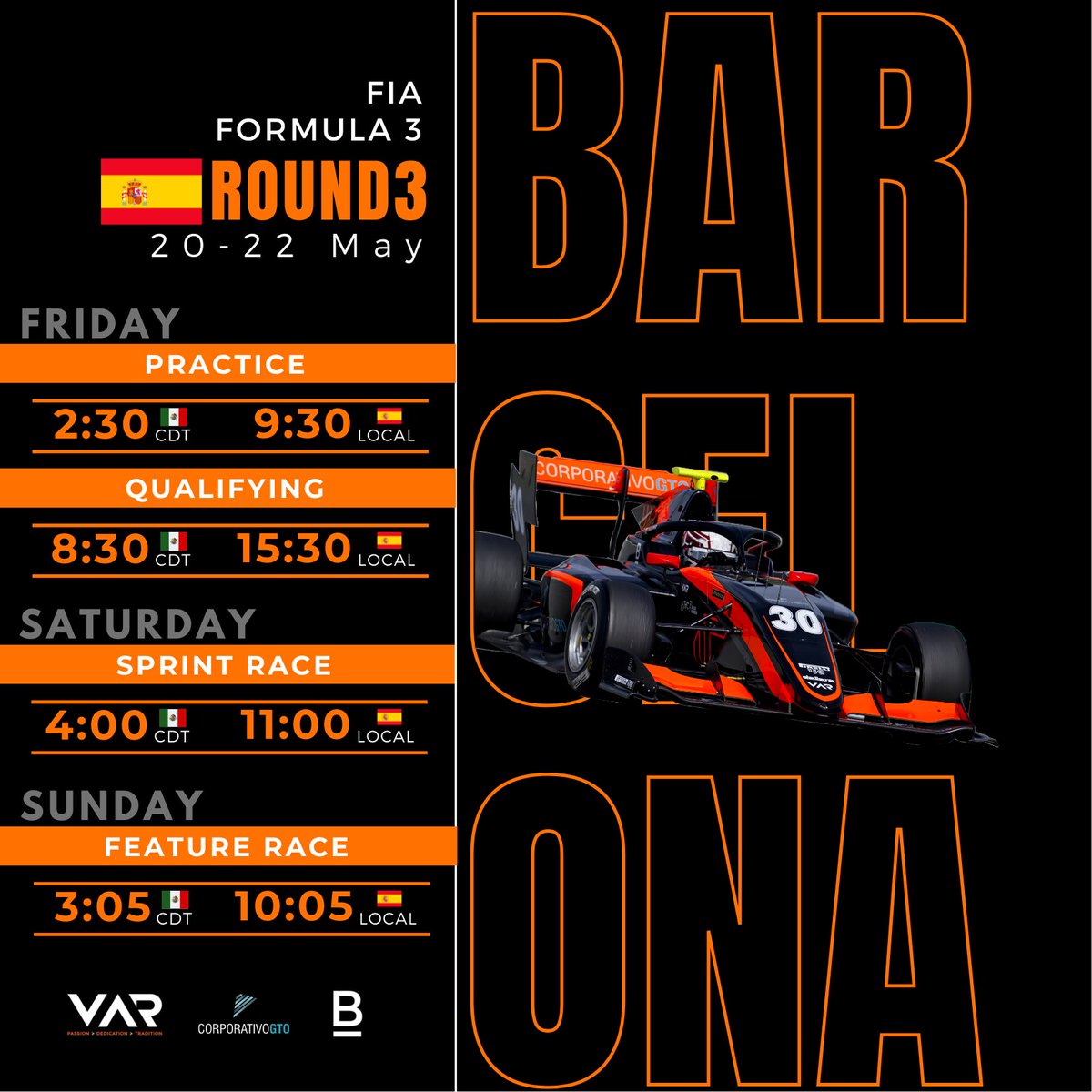Time to hit the track 🤟

📺 f1tv.formula1.com

#f3 #SpanishGP #Barcelona #rafavillagomez #motorsport #VAR