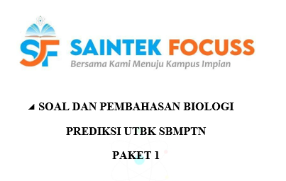 SaintekFocuss's tweet photo. [SOAL DAN PEMBAHASAN ]

Prediksi UTBK-SBMPTN 2022 

(A THREAD)

Substest      : Biologi
Paket            : 1
Jumlah soal : 20 Butir

-Jangan lupa berbagi dengan Retweet ya😇- https://t.co/JQWQF82gdq
