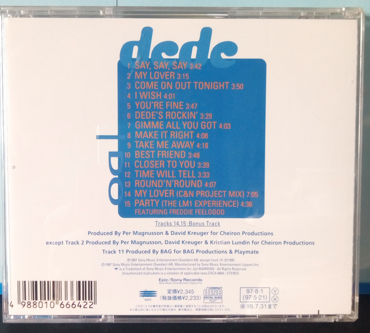 KuniyanBudgie's tweet photo. #NowPlaying #なうぷれ
Denise "DeDe" Lopez 🇸🇪🇲🇽 『I DO』(1997/1999)
#DeniseLopez #DeDe https://t.co/nAb4GeHGyc