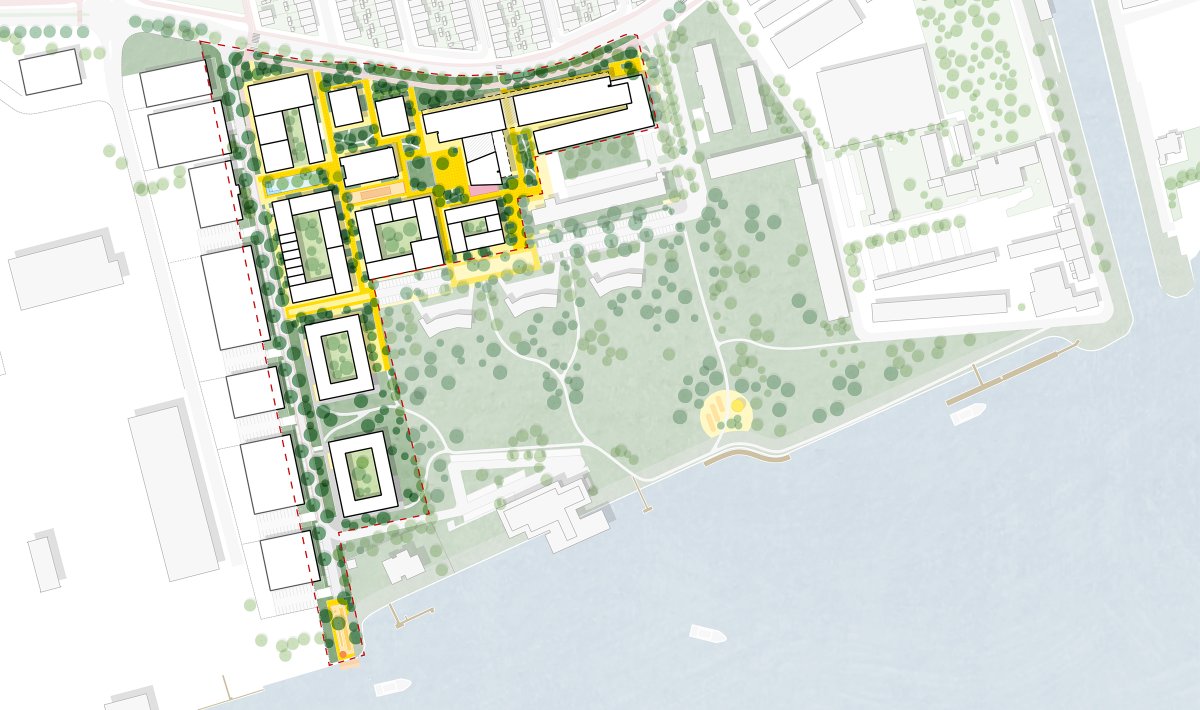 District-U takes shape. <a href="/LOLA_landscape/">LOLA</a> is designing the #publicspace for #DistrictU, a new green and highly #urban district in #Vlaardingen.

Client: Adrighem Group, Leyten
I.c.w.: Studio for New Realities, Gebiedsmanagers BV, @volgVlaardingen

Read more: lola.land/2022/05/19/dis…