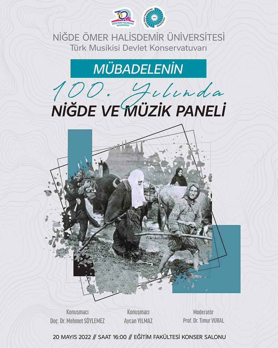 nohutmdk's tweet photo. Mübadelenin 100. Yılında Niğde ve Müzik Paneli

Tarih:20 Mayıs 2022
Yer ve Saat: Eğitim Fakültesi Konser Salonu - 16:00

@DrHasanUslu @trvural11 @nohutmdk

#NOHUniversitesi https://t.co/YqdQXs6VEq