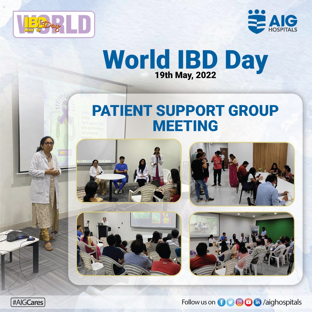 Understanding patients' perspective, we organized our IBD Patient Support Group Meeting on the occasion of World IBD Day. An engaged patient community leads to better therapy #awareness.
#ibd #WorldIBDDay2022 #PaitentSupport #PaitentCare #IBDAwareness #AIGHospitals #AIGCares