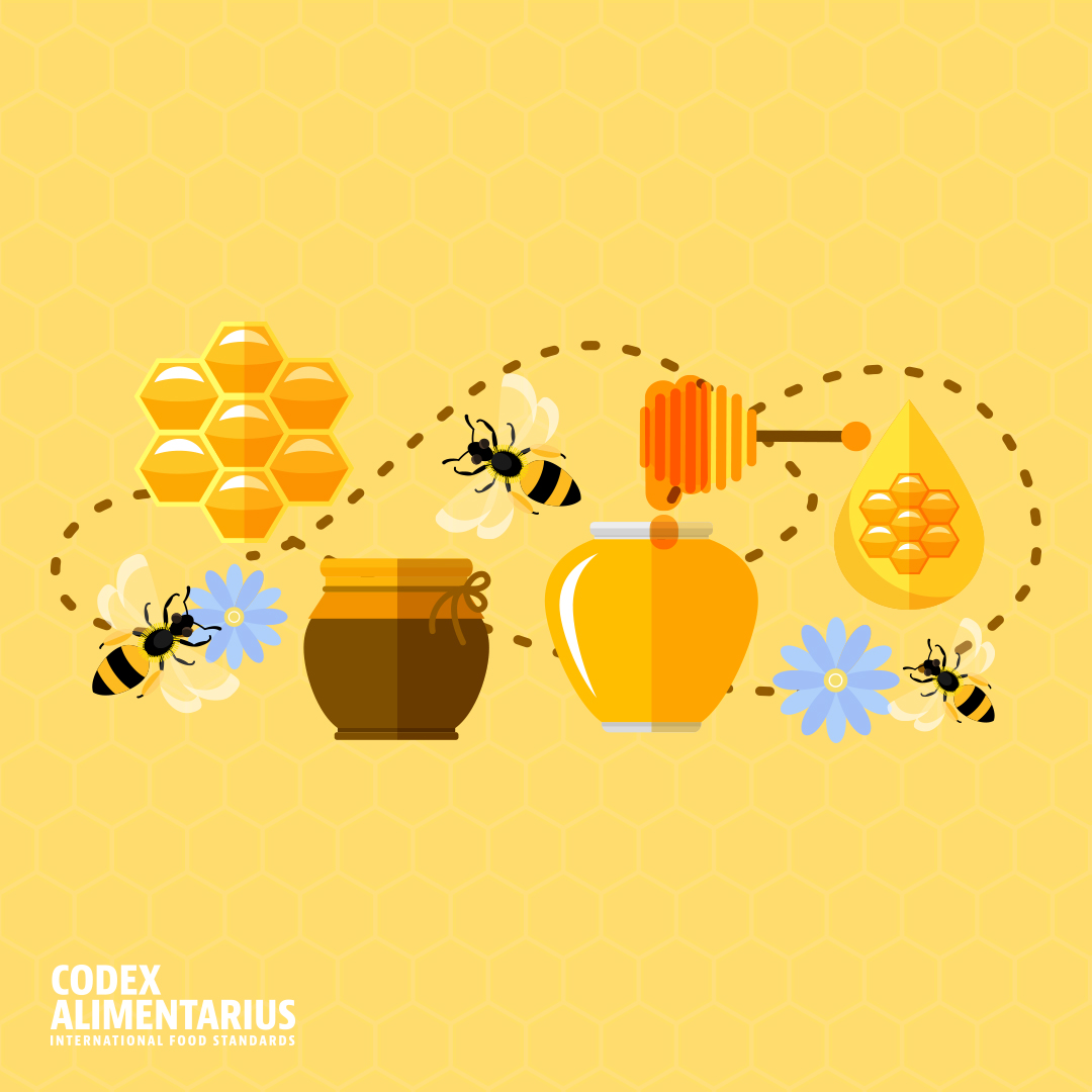 🤔 | #DYK | Thanks to bees we can enjoy a range of foods from 🍏🍯🥑 to 🥕🍅 🫑

👉 To protect consumer health and facilitate fair practices in the food trade, Codex developed a standard for honey 📙

📲➡️ bit.ly/2TpyDSv

#WorldBeeDay | #FoodSafety
