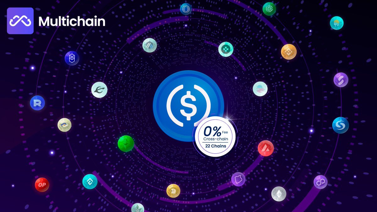 🤪Save BIG on cross-chain transfer

"How much should I pay when I bridge $USDC?"
- "FREE, only $0.9 gas fee charged by some chains ($40 charged by Ethereum)", says Multichain

"How many chains can $USDC be shuttled through?"
- "22 chains", says Multichain👁️‿👁️

#crosschainbridge