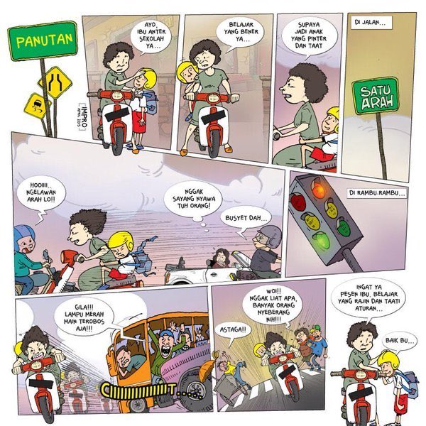 Program Sadar Lalu Lintas Usia Dini tdk cukup hanya dilakukan di taman lalu lintas/sekolah. Setiap hari anak berangkat ke sekolah belajar dgn mengamati kelakuan orang dewasa berlalu lintas. Tegakan aturan, supaya tidak jadi contoh buruk buat anak2 #salud <a href="/NTMC_Info/">NTMC INFO</a> <a href="/hubdat151/">Direktorat Jenderal Perhubungan Darat</a>