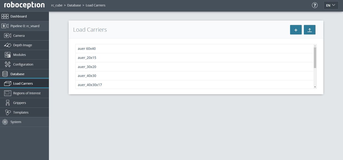 roboceptionGmbH's tweet image. In order to enhance usability in our WebGUI, we have added a few changes over the last image releases. For instance, it is now possible to access data for shared date such as grippers or templates independently of sensor pipelines. 
#robotvision #datamanagement