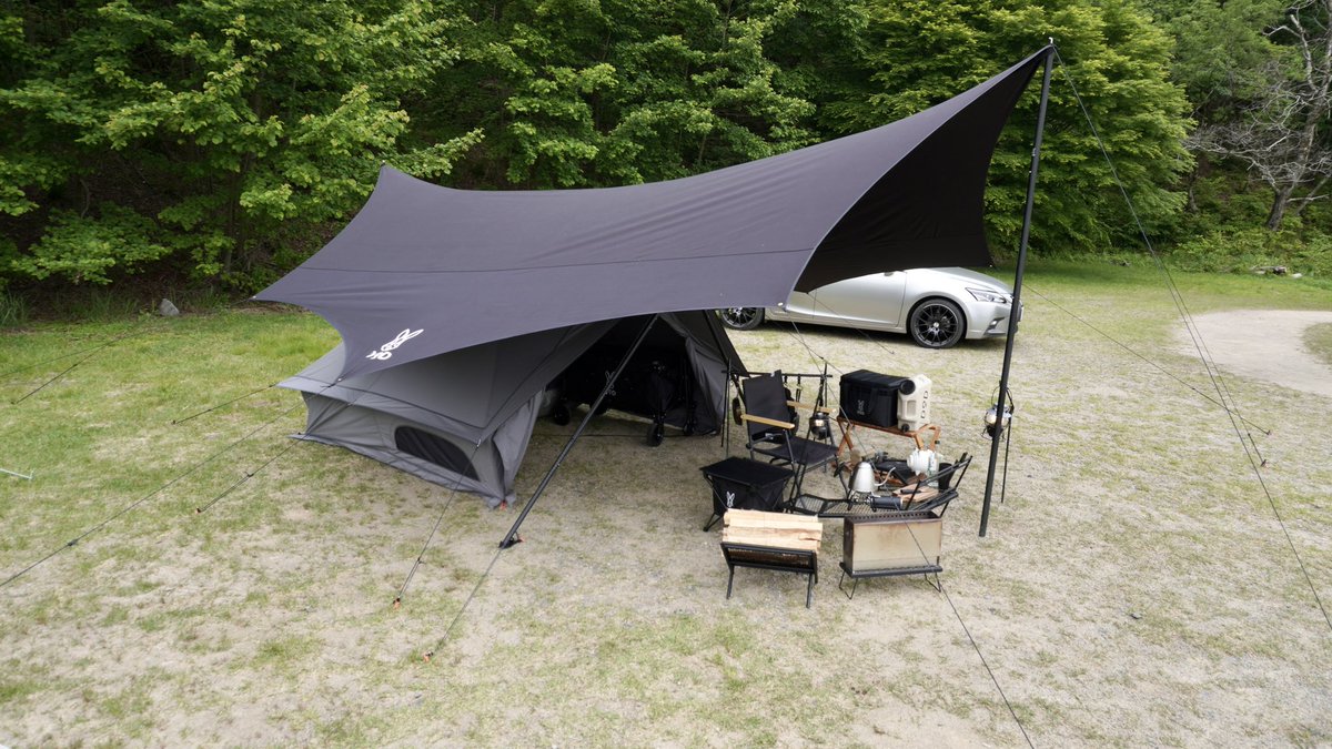 9割DODのオクラショウネンレイアウト🐰🏕 #DOD #ショウネンテントTC