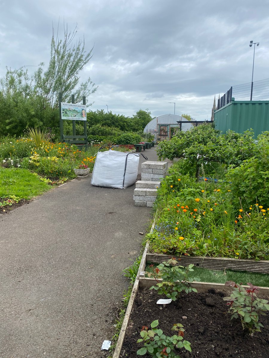 GrosvenorCommu2's tweet photo. Beautiful Belles garden is simply shining ❤️ #PloughMen #GrosvenorRoad @belfastcc @CommunitiesNI @GroundworkNI https://t.co/9u7WwbIQPF