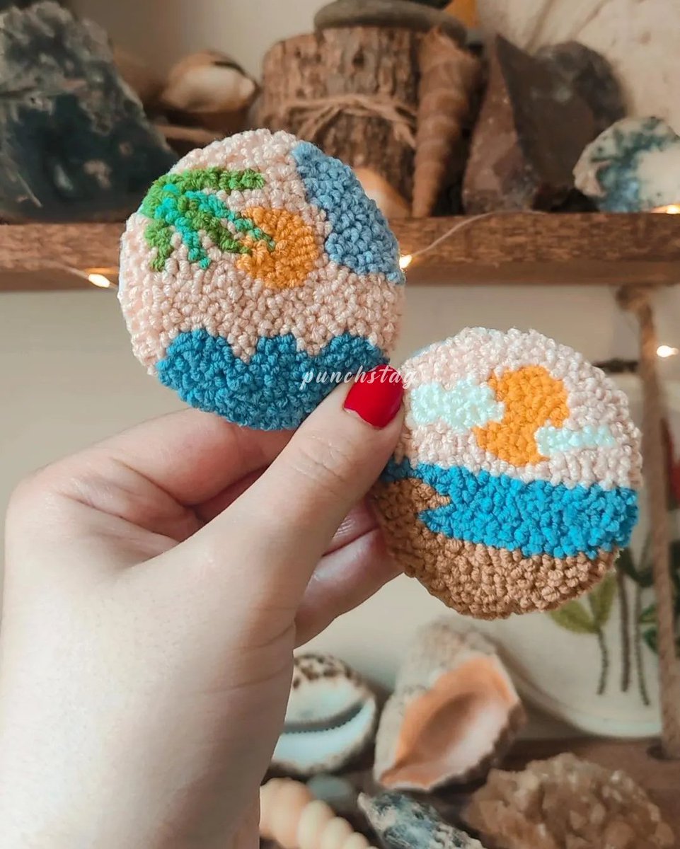 punchstag's tweet photo. Coast wiev Car Coasters ✨🌅
#punchneedle #carcoaster #caraccessories #uniquegift #coasters https://t.co/eyDXnJPV8p