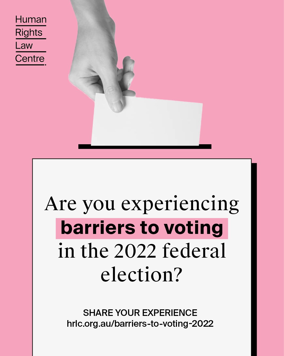 Human Rights Law Centre on Twitter "Ahead of tomorrow’s federal