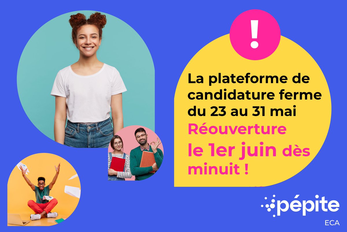 📣 Avis à la population ! La plateforme de candidature au Statut National Étudiant-Entrepreneur ferme du 23 au 31 mai ! 📣

📆 Elle sera de nouveau opérationnelle pour enregistrer vos candidatures dès le 1er juin ! 

<a href="/univbordeaux/">Université de Bordeaux</a>  <a href="/UnivLaRochelle/">La Rochelle Université</a>  <a href="/universite_uppa/">Université de Pau et des Pays de l'Adour (UPPA)</a> <a href="/PepiteFrance/">Pépite France</a>