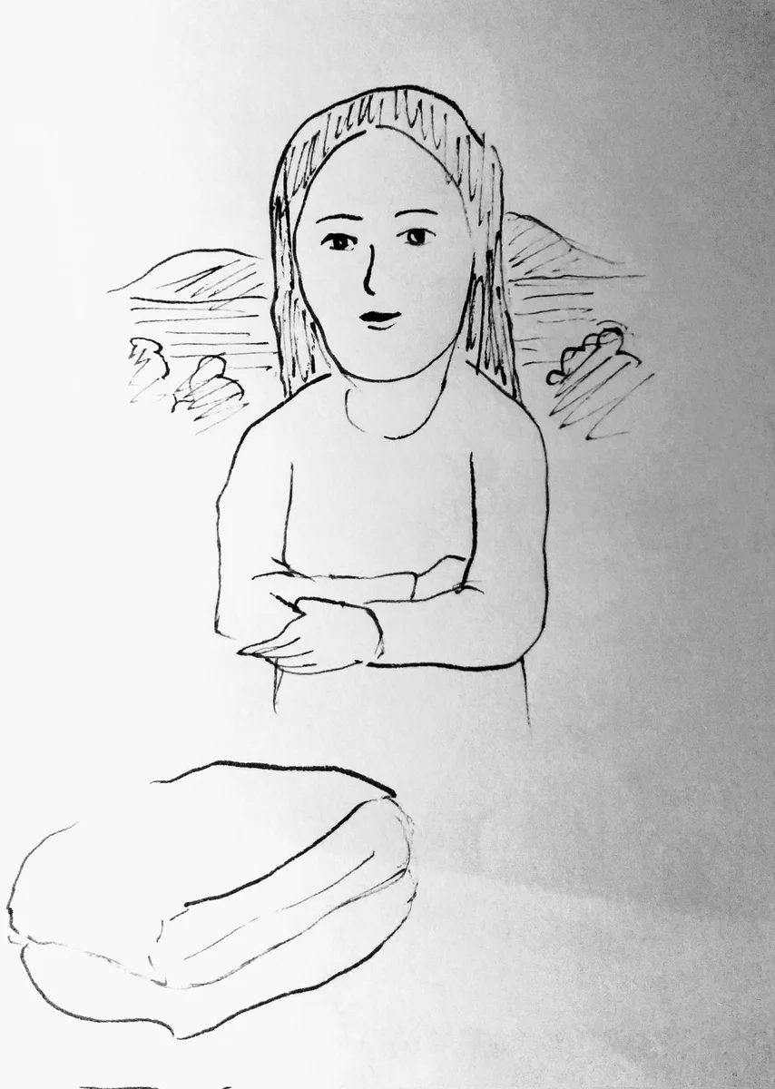 意外とクオリティが高い？何も見ずに描いたモナリザ。