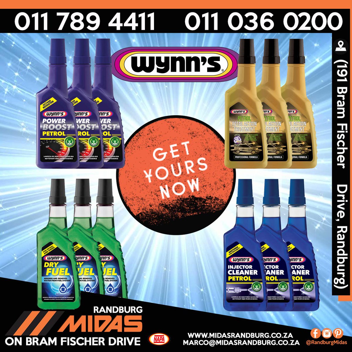 RandburgMidas's tweet image. We stock the full range of Wynns Additives!

#additives #engineadditives #oiladditives #dieseladditives #performanceadditives #injectorcleaning #caradditives #wynns