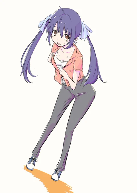 なんか 急に暑いですね   。#無名絵師   #イラスト 
