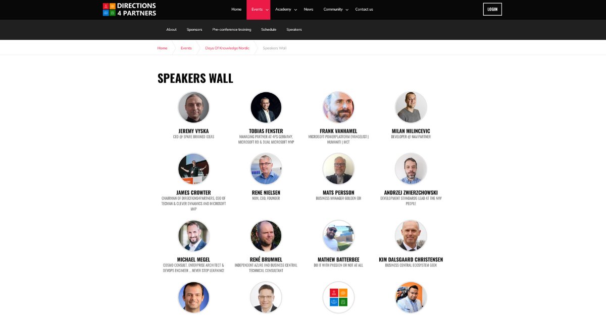 Yes! Our speaker wall for Days of Knowledge Nordic 2022, aka our very own wall of fame is ready! 
Ja, vores taler-væg til Days of Knowledge Nordic 2022, aka vores helt egen Wall of Fame, er klar!
🚀bit.ly/3sJ4oHR
➡️ Tickets via bit.ly/3lhVnBx

#daysofknowledge