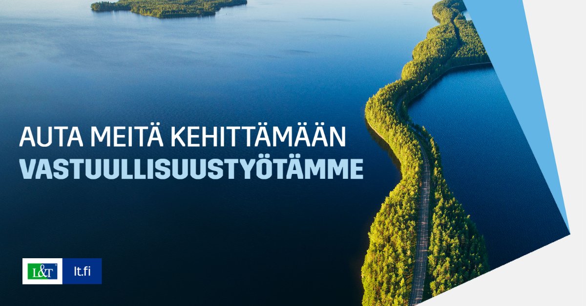 Mitä yritysten vastuullisuus mielestäsi tarkoittaa tänä päivänä? Pitäisikö yritysten etsiä ratkaisuja luonnonvarojen kestävään käyttöön, vaikka ne olisivat nykyisiä ratkaisuja kalliimpia? Osallistu kyselyyn ja auta meitä kehittämään vastuullisuustyötämme: response.questback.com/lassilatikanoj…