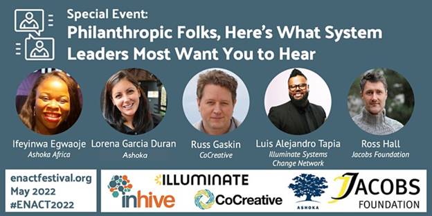 AshokaAfrica's tweet photo. Join us, Illuminate, @WeAreCoCreative, @inhiveglobal & @Foundation_JF to hear insights from social entrepreneurs & funders on collective leadership for systems change: why it's important, and how to advance it. Register here 👉https://t.co/uGJjX0URNb
#ENACT2022 #socent https://t.co/xKyZQaX3R8