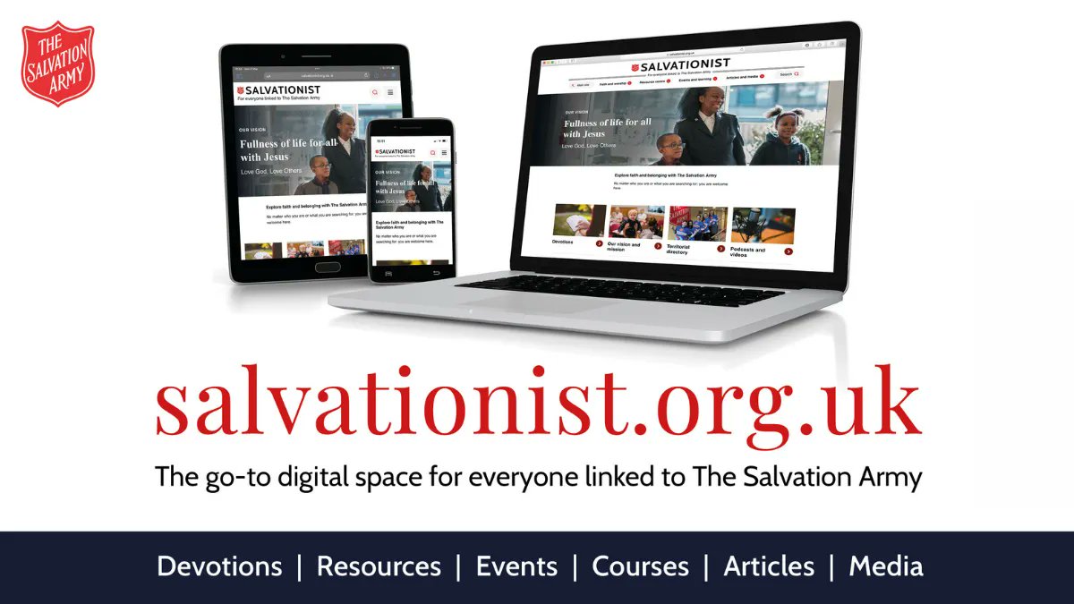 SalvationistUKI's tweet photo. https://t.co/oHsbAs7m4x is now live! We hope this website will become the go-to digital space for people linked to our Movement and anyone who wants to explore faith and belonging. Have a browse and let us know what you think: https://t.co/gguK05uq6D https://t.co/od9IyBjC3c