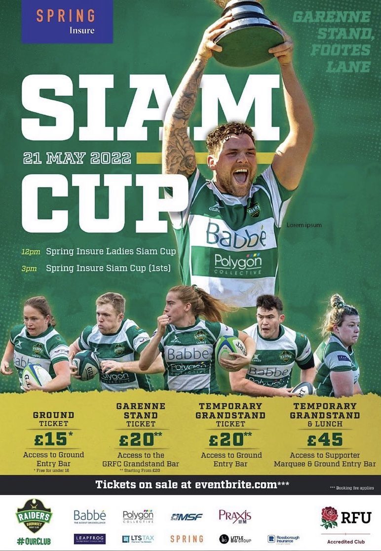 GLRugby's tweet photo. This weekend we play at home 🏉💚🤍💚 Siam Cup part 2! Ladies KO at 12 noon on Saturday. See you on the pitch #wrugby #siam #homegame #gogreens  #guernseysport #Saturday https://t.co/xY3n0okIPa