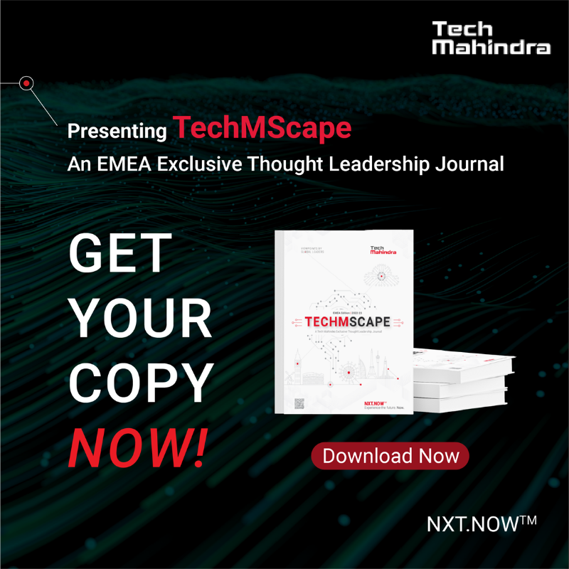 tech_mahindra's tweet photo. Sandeep Phadke, Sr. VP & Head of Europe CME and Technology Business, @Tech_Mahindra, talks about the #FutureOfConnectivity in our latest EMEA Exclusive Thought Leadership Journal - #TechMScape.
📖Get your copy NOW - https://t.co/uoqYsrSLgS
#NxtNow #TechMahindraEurope
