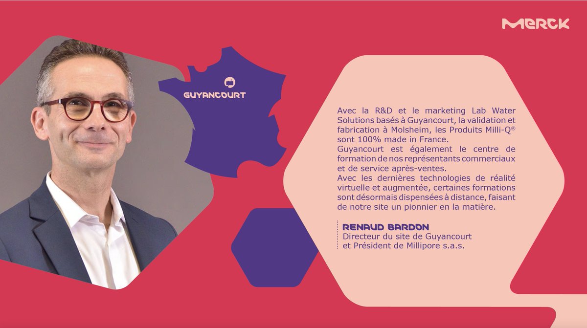 merck_fr's tweet photo. #TourdeFranceMerck Zoom sur notre site de Guyancourt (78) notre siège de l’organisation Lab Water solutions (RD &amp; Marketing leader mondial des systèmes de purification d’eau pour les laboratoires pour la branche #LifeScience en France.
#TeamMerck #Come2Merck #NousSommesMerck https://t.co/0BALsOPaCx