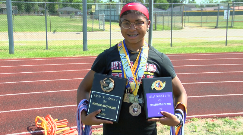 KPLC7Sports's tweet photo. Our KPLC 7 Sports Person of the Week is LCCP sprinter Jayla Mason(@jaylamsn_ ) 

She won three state titles at the track &amp; field outdoor championship tournament

https://t.co/rhL2HofGru

#SWLApreps https://t.co/a1IAHvR4Q3